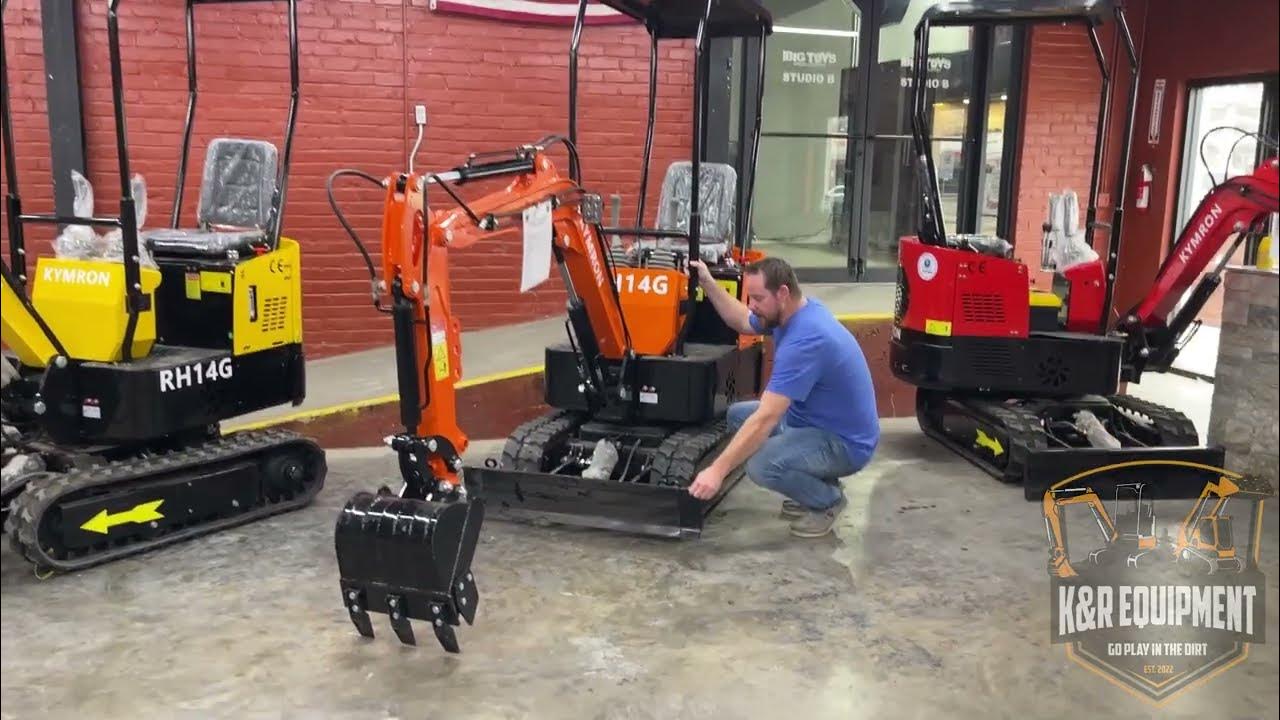KYMRON RH14G Mini Excavator - Optional Features - YouTube