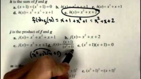 MAT150 Review   Combinations of Functions