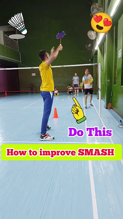 How To Improve ' SMASH ' Do This 👆 #shorts #badminton #smash