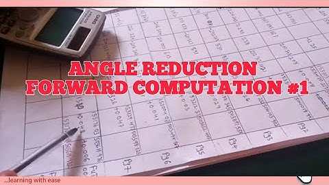 How to compute Reduce angles || #forward #computation #traversing