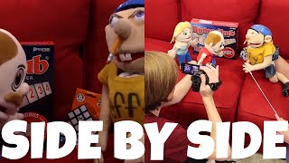 SML Movie: Jeffy&#39;s Stealing Problem! Behind the Scenes and Original Video! | Side by Side!