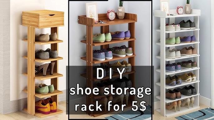 DIY Wooden Shoe Rack – Wall Mounted - Kippi at Home