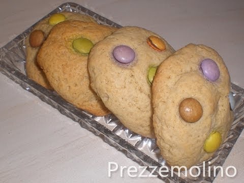 Ricetta Biscotti Cookies Con Smarties Confetti Colorati Youtube
