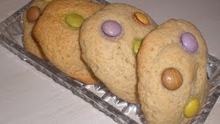 Ricetta BISCOTTI COOKIES con SMARTIES (confetti colorati)