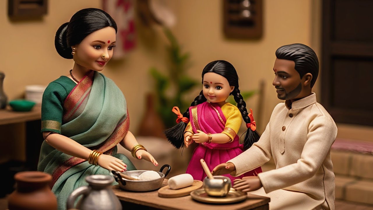 Miniature doll cooking ALOO PURI on rainy day | Miniature cooking | Miniature | Tiny cooking | ASMR