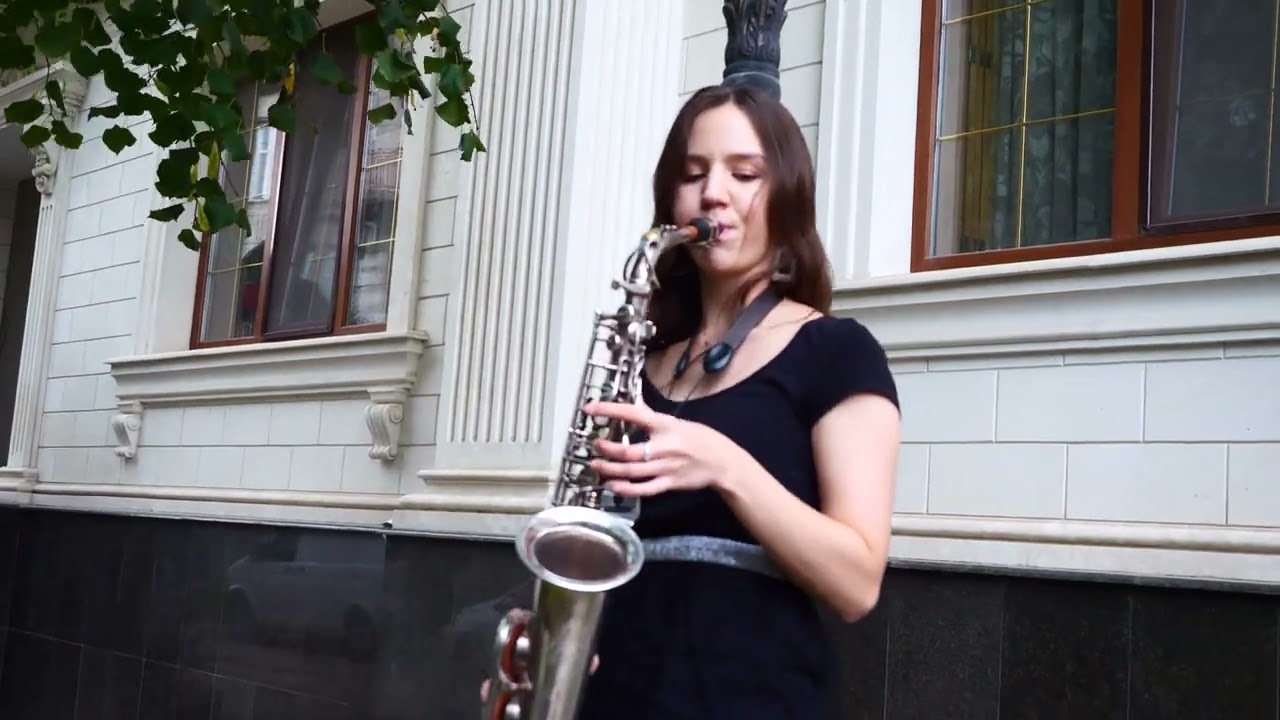 Nastya our new saxophone player // 
