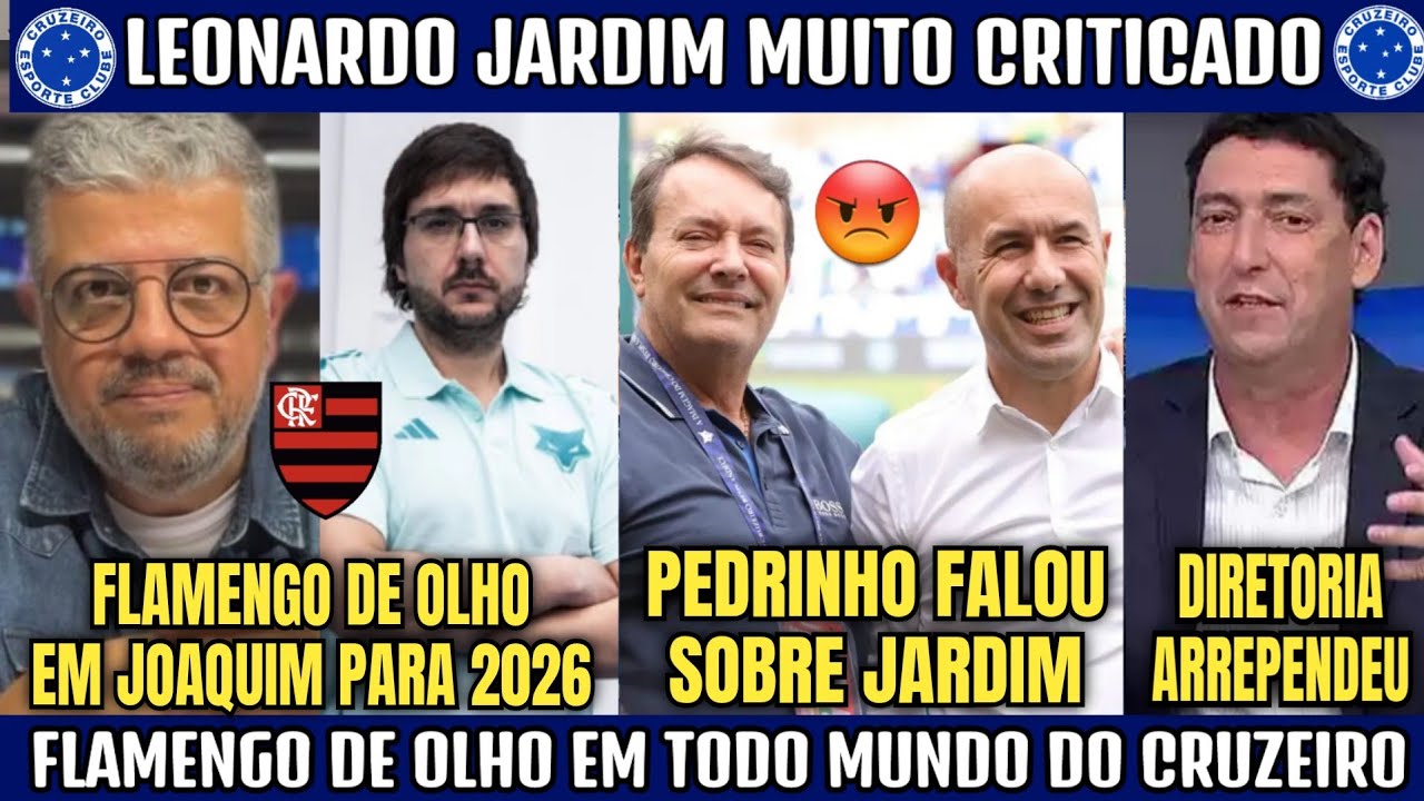 😡😱 PEDRO LOURENÇO DO CRUZEIRO RESPONDEU AS DECLARAÇÕES DE LEONARDO JARDIM NO FLAMENGO.