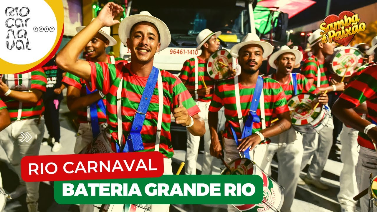 Mestre de bateria da Grande Rio volta com o uso obrigatório de máscaras  durante os ensaios da escola, Carnaval 2022 no Rio de Janeiro