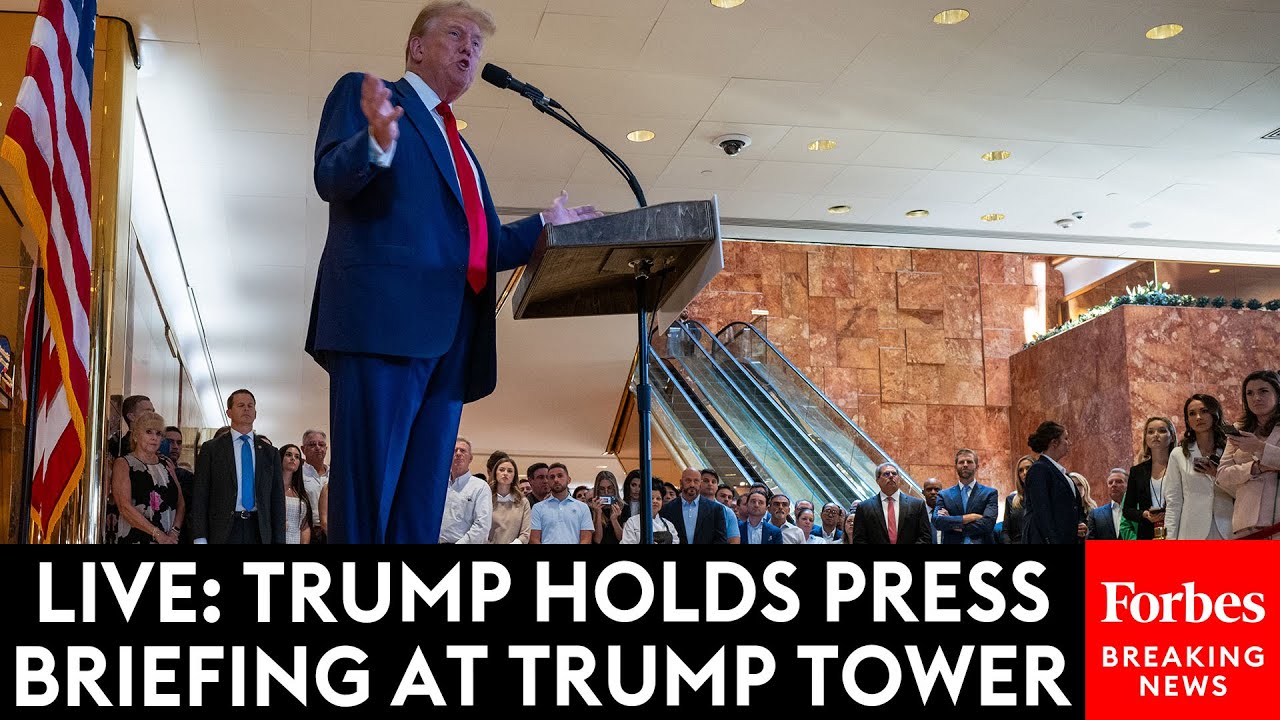 WATCH LIVE NOW: Former President Trump Holds Press Briefing At Trump ...