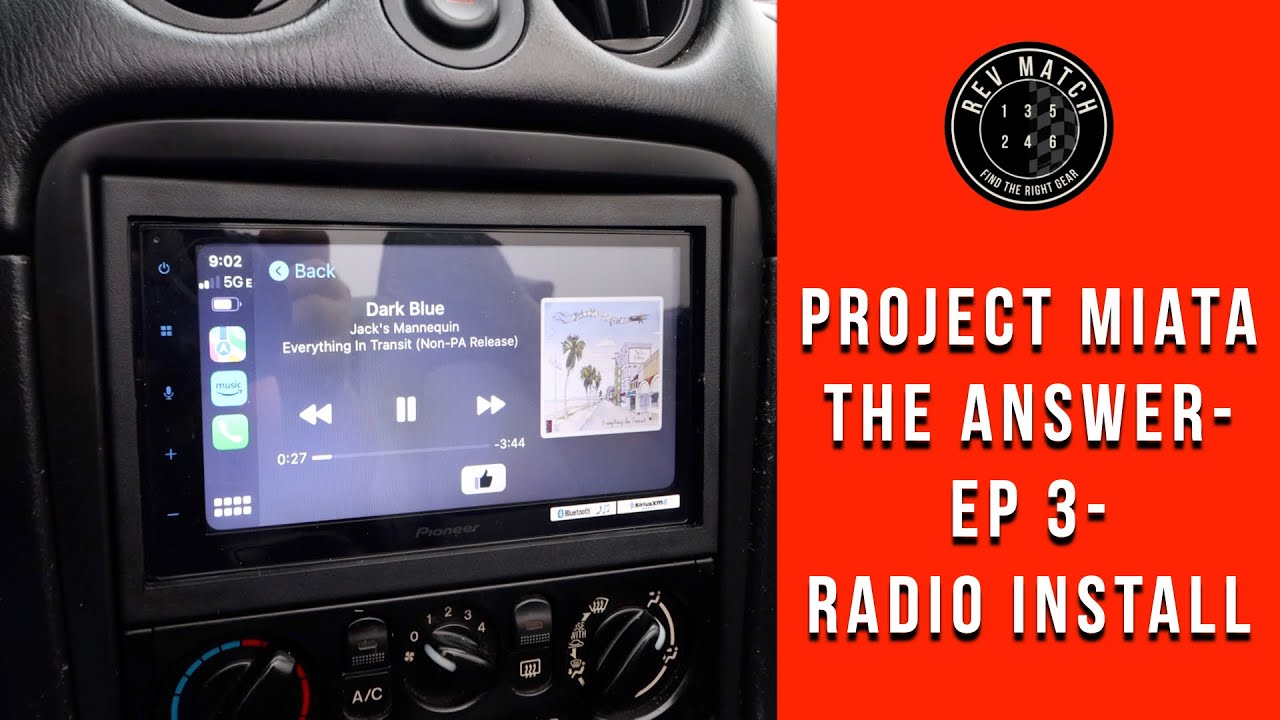 Project Miata: The Answer- Ep 3- Radio Install (Pioneer DMH