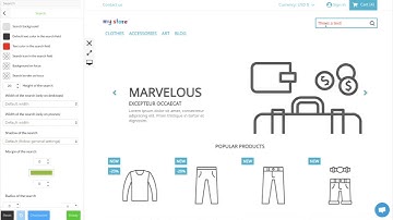 How to customize the search box? (Prestashop 1.7)