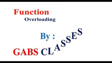 Function Overloading in C++ : Computer Science Class 12