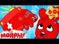 Auch that hurts! Morphle bumps his head and turns into a Ambulance! Vehicle videos for Kids!