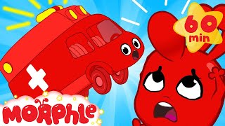 auch that hurts morphle bumps his head and turns into a ambulance vehicle videos for kids