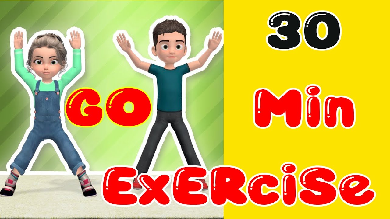 نصف ساعة رياضة للاطفال تحدي للاطفال في البيت تمارين اطفال في المنزل للمبتدئين حلقة 60