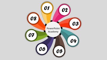 Create a 3D fan infographic | powerpoint animation tutorial