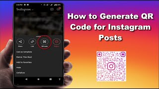 How to Share Any Instagram Posts Photos, Videos, Reels VIA QR Code on Android Device