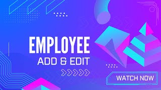 Employee add edit - LIZO POS