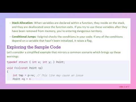 Understanding Valgrind's Uninitialized Value Warnings in C/C+ +  Coding