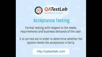 What is Acceptance Testing  in Software Testing?