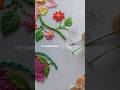 Leaf handmade embroidery design #shorts #cute #love #art #embroidery