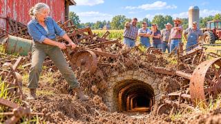 At 71, She Cleared 40 Years of Farm Scrap — Then the Ground Opened Into a Buried Tunnel screenshot 4