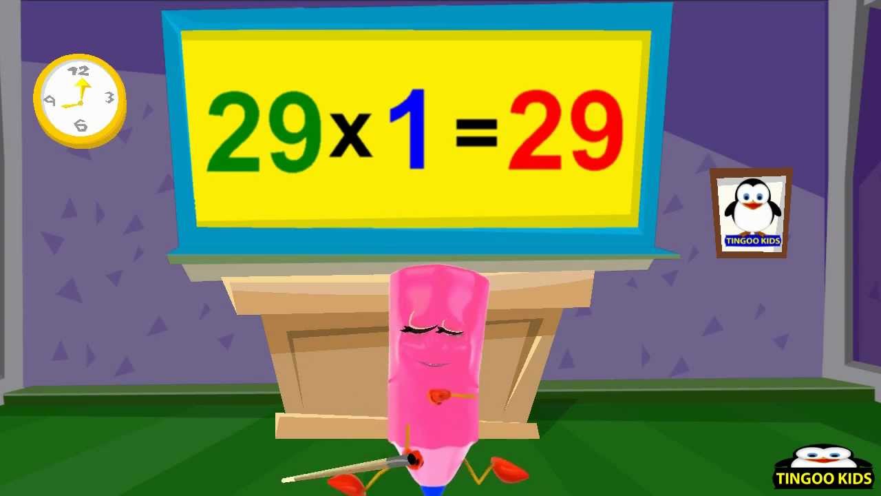 HomeSchool Tutorial | 29 Times Table Song | Kids Math & Education - YouTube