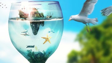 Tutorial  Micro World in  Underwater Photoshop Manipulation