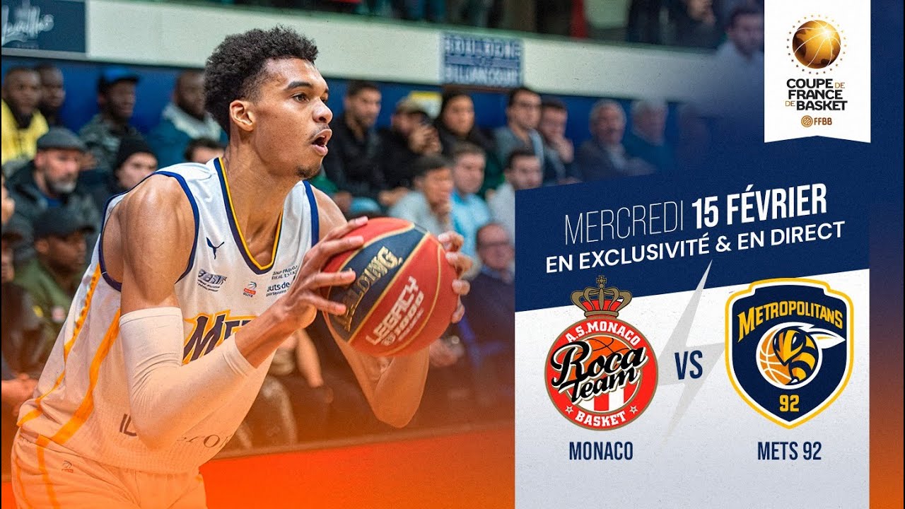 Coupe de France de Basket 2023 Monaco vs BoulogneLevallois sur MCS