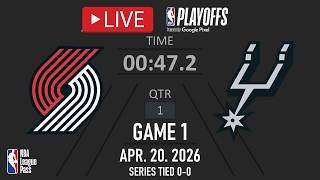 NBA LIVE! San Antonio Spurs vs Portland Trail Blazers LIVE FULL GAME 1 NBA PLAYOFFS | Apr. 20, 2026