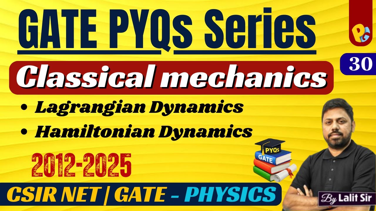 GATE Physics PYQs 2012–2025 | Classical Mechanics & Relativity | POTENTIALG | Lalit Sir