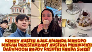 KENNY AUSTIN AJAK AMANDA MANOPO MAKAN DIRESTAURANT AUSTRIA MENIKMATI BABYMOON ENJOY PASUTRI SWEET