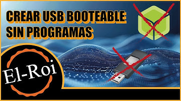 Como crear USB booteable sin programas (windows)