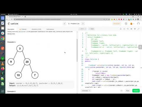 Leetcode | DPP | 106 : Construct Binary Tree from Inorder and Postorder Traversal | Trees