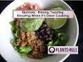 Quinoa rinsing toasting and knowing when its done cooking from plantsrule