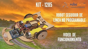 KIT - 1285. Seguidor de Linea No Programable. Video de Funcionamiento.
