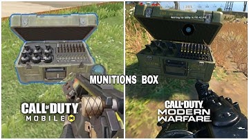 COD Mobile Vs COD Modern Warfare Warzone - Munitions Box comparison