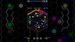 How To Solve Flow Free Party Pack Level 103 13x13 Hexes Board Walk Through Solution Walkthrough