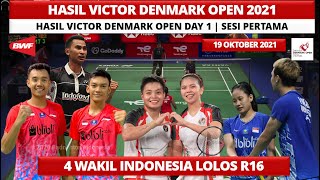 Hasil Denmark Open 2021 Day1/R32 Sesi1: 4 Wakil Lolos R16 Hari ini | Badminton Victor Denmark Open