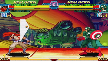 MARVEL vs. CAPCOM 1 Strider Hiryu Wolverine Vs Captain America War machine