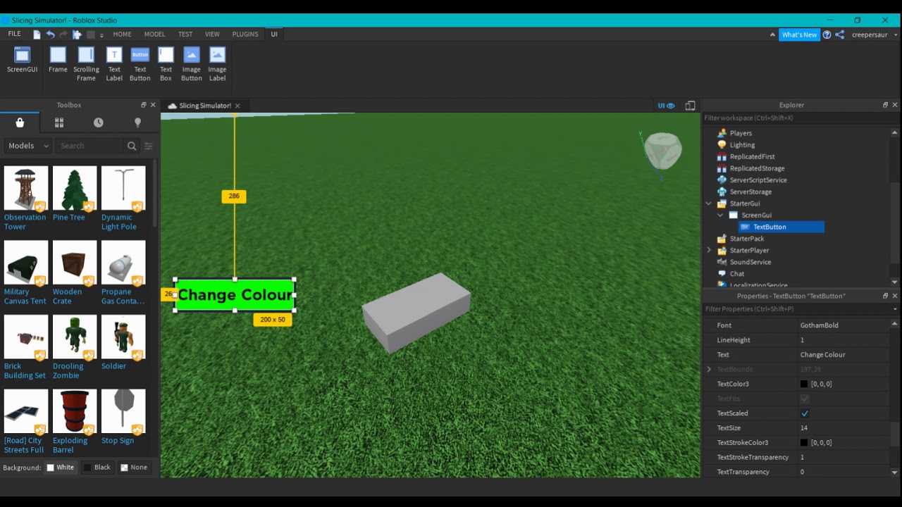 HOW TO MAKE A PLAY SCREEN/BUTTON IN ROBLOX STUDIO! 