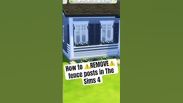 How to remove fence posts in The Sims 4 | Building Hack #sims4 #sims4building #ts4 #buildhacks
