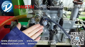 CRP870 Common Rail Pump Tester HP0 Pump testing