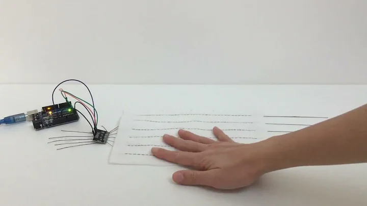 effectile - experiment with MPR121 capacitive touch sensor