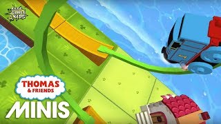 Thomas & Friends Minis Thee Boost Station Train Set By Budge