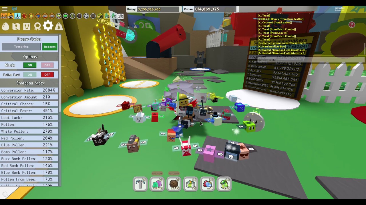 new-code-for-free-marshmallow-bee-more-roblox-bee-swarm-simulator-youtube