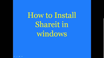 How to install shareit in windows pc and laptop