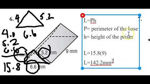 Lateral surface area of Triangular Prisms