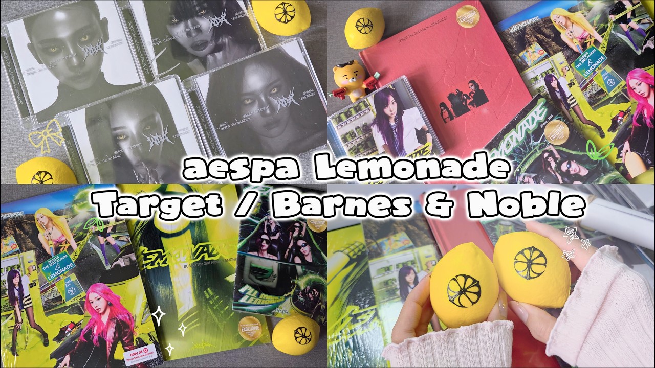 aespa LEMONADE 2nd Album Photobook, P.O.S. & WDA Versions Barnes