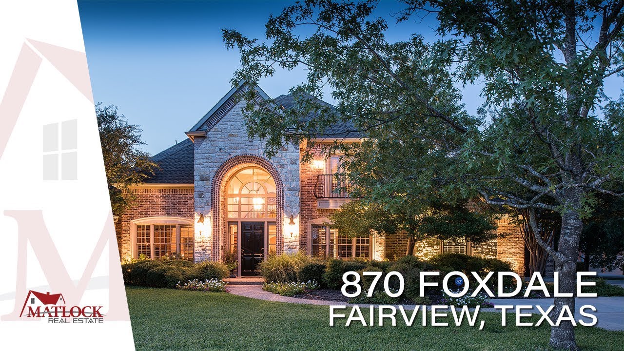 870 Foxdale, Fairview, Texas Remarkable Custom Home For Sale in